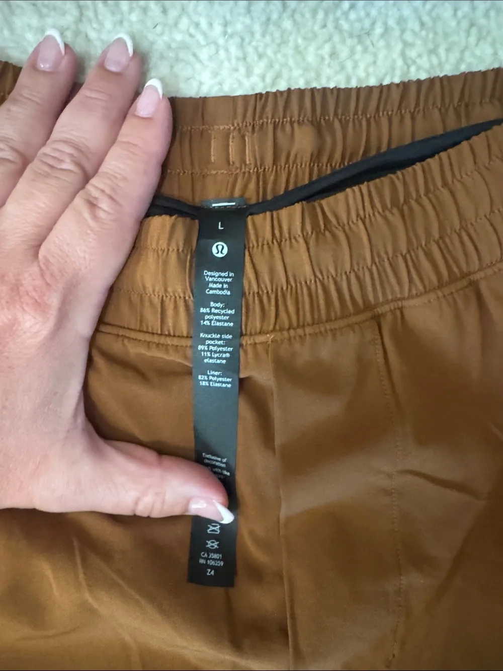 lululemon athletica Burnt Orange Athletic Shorts
